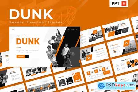 Dunk - Basketball Powerpoint Templates