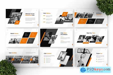 Dunk - Basketball Powerpoint Templates