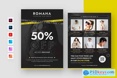 Fashion Black Friday Flyer Template