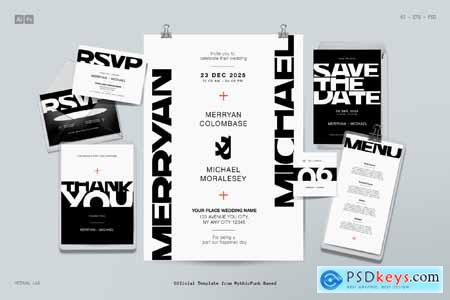 Modern Wedding Invitation Pack