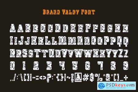 Brand Valdy - Western & Grunge Font