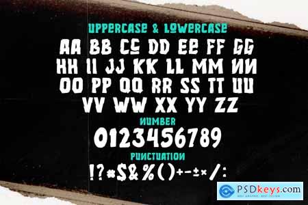 Petrified Section Graffiti Horror Display Font