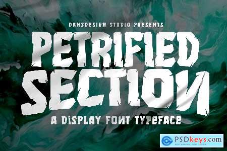 Petrified Section Graffiti Horror Display Font