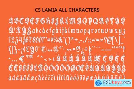 Lamia  Blackletter Font