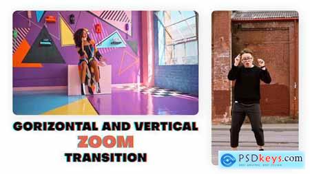 Horizontal Vertical Zoom Transition 55136753