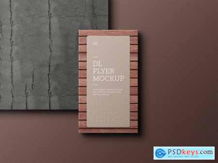 Minimal DL Flyer Stationery Mockup Set