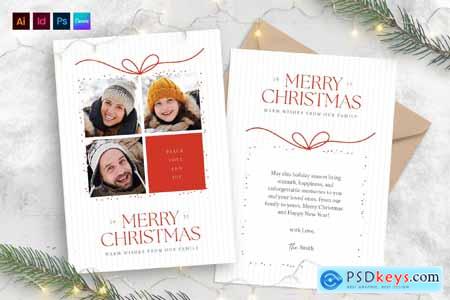 Christmas Greetings Card Template 8UK7EPF