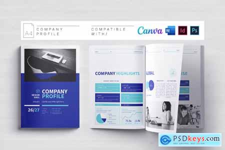 Company Profile Canva Docx ID PSD