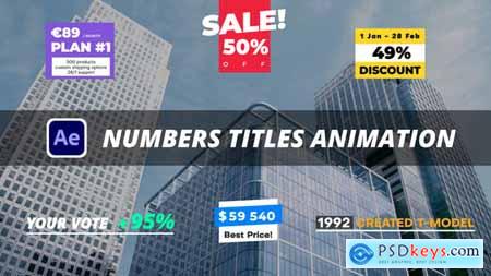 Numbers Titles Animation 55226507