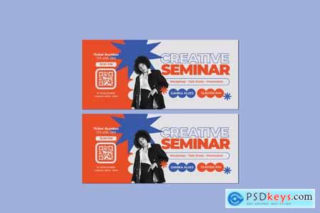 Minimalist Creative Seminar Ticket