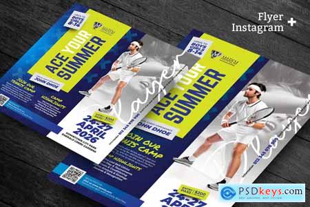 Tennis Flyer and Social Media