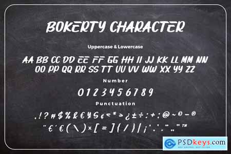 Bokerty - New Brushed Font