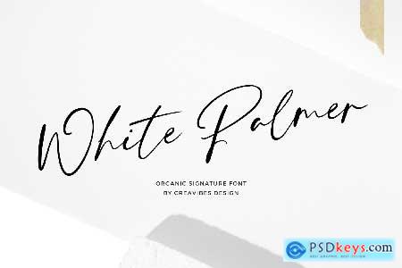 White Palmer - Signature Script Font