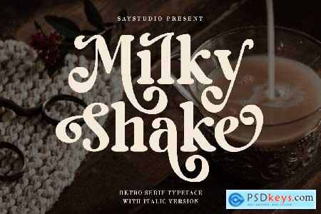 Milky Shake - Modern Retro Vintage Font