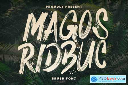 Magos Ridbuc Display Brush Font