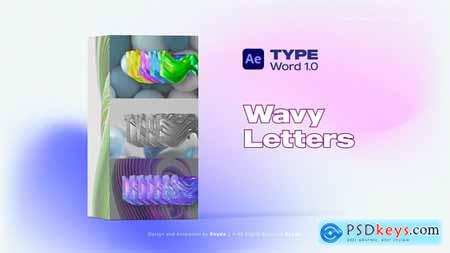 Wavy Letters Animation 55253760