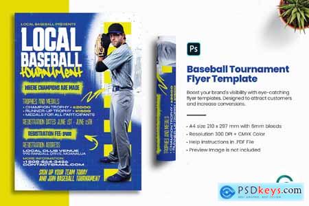 Baseball Tournament Flyer Template