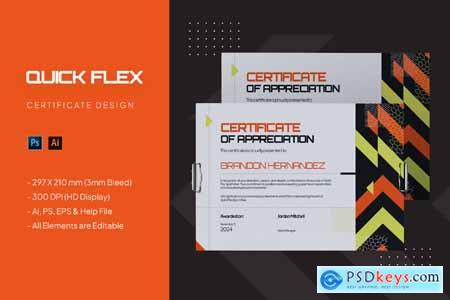 Quick Flex - Certificate Template