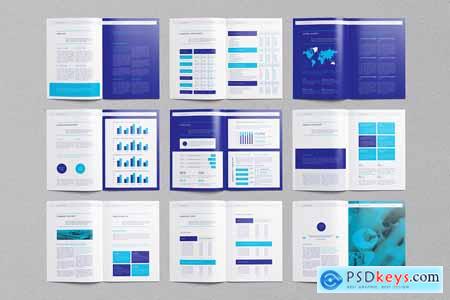 Annual Report Template Canva Docx ID PSD