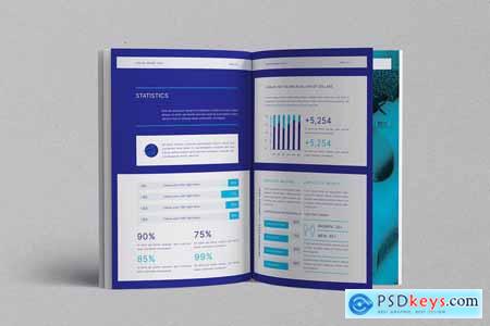 Annual Report Template Canva Docx ID PSD