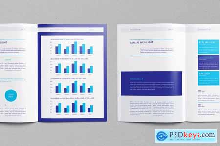 Annual Report Template Canva Docx ID PSD