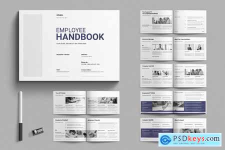 Employee Handbook Template Landscape