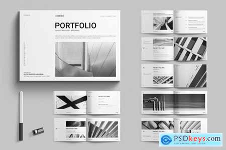 Quaint Architect Brochure Template Landscape