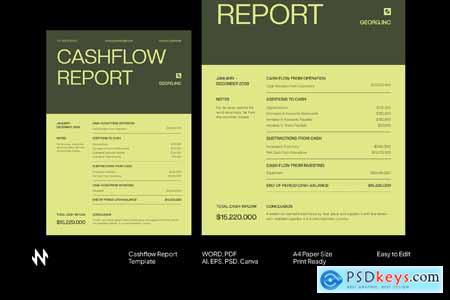 Simple Modern Cashflow Report