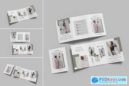 A5 Trifold Brochure Mockup