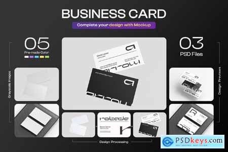 Minimal Business Card Branding Mockup