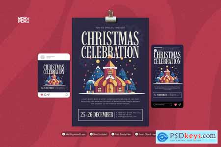 Christmas Celebration - Flyer Set