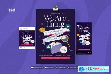 We Are Hiring - Flyer Set