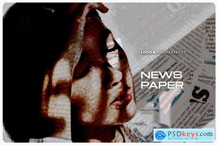 Newspaper Effect Photoshop Action