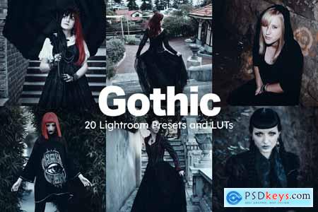 20 Gothic Lightroom Presets and LUTs