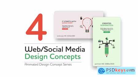 Web and Social Media Design Concept 55357893