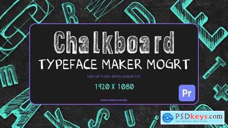 Chalkboard Typeface Maker Mogrt 54814291