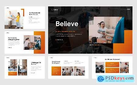 Believe - Charity & Donation PowerPoint Template