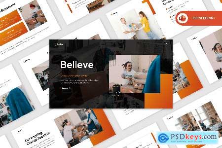 Believe - Charity & Donation PowerPoint Template