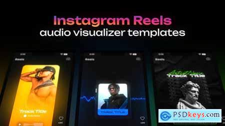 Instagram audio visualizer template pack 55371760