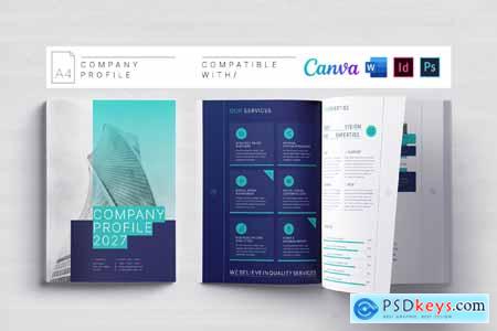 Company Profile Canva Docx ID PSD