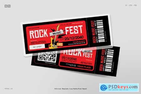 Rock Music Festival Ticket