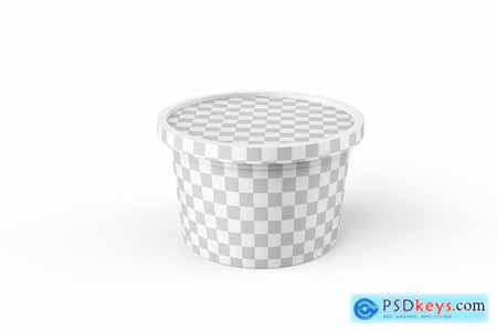 Plastic Matte Food Container Mockup 4SUCJW3