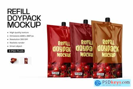 Tomato Ketchup Doy Pouch Mock-Up