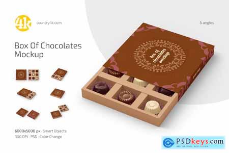 Box of Chocolates Mockup Set