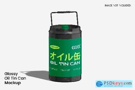 Oil Tin Can Mockup