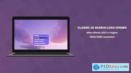 After Effects Classic 2D Search Logo Opener 60fps 55424284