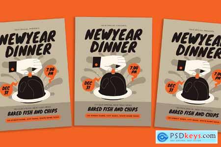 New Year Dinner Flyer