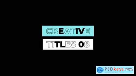 Creative Titles 1.0 After Effects 55449218