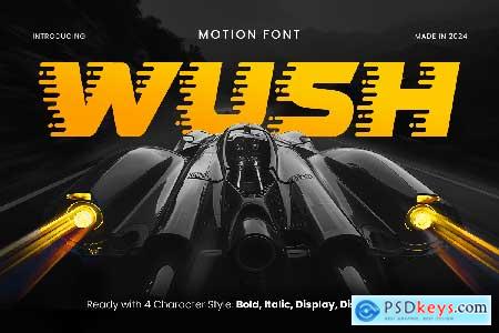 Wush - Motion Font