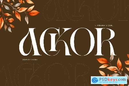 Ackor - Branding Logo Font